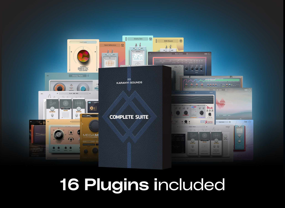 Karanyi Sounds Complete Suite badge artwork, the all-in-one plugin bundle for producers under $200