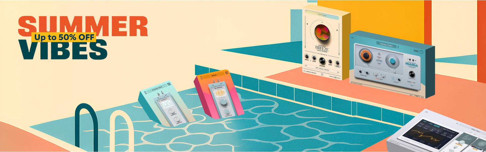 Summer Vibes - Promotes our offers up to 50% off.